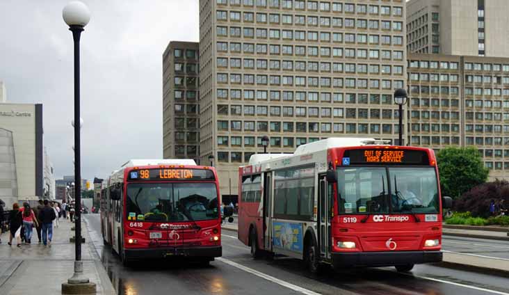 OC Transpo New Flyer D60LFR 6418 & Orion VII 5119